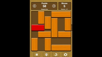 Unblock Me Solutions for original free level #58