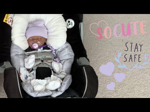 How to make reborn look real in a car seat - YouTube