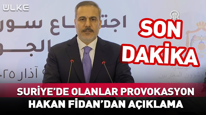 Suriye'de Olanlar Provokasyon! Hakan Fidan'dan #Sondakika Açıklaması