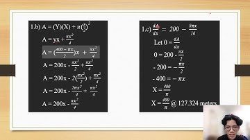 MAT 183 | VIDEO PRESENTATION ON APPLICATION OF DIFFERENTATION