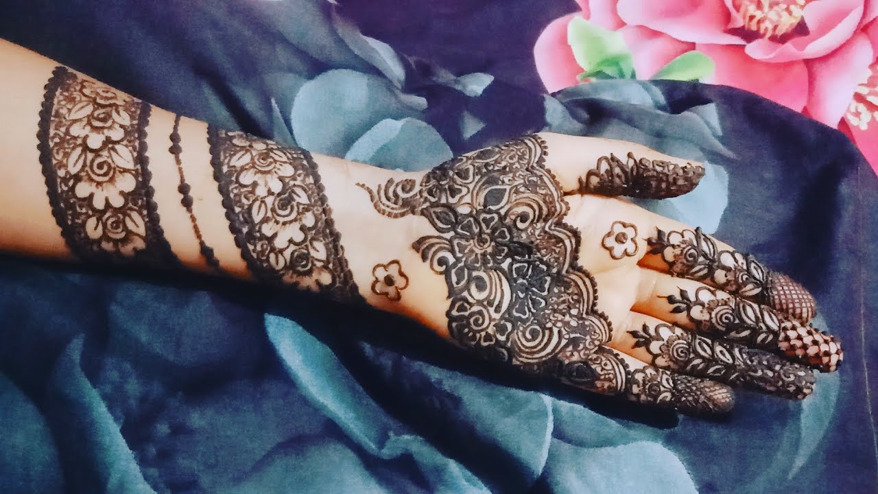 Front hand new henna design | full hand mehndi | - YouTube