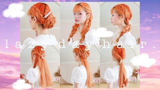 6 lazy but CUTE AF hairstyles for back to school! 💫✨ quick & easy in under 5 minutes!
