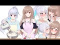 【手描き切り抜き】フレンの新居で二人っきりのクリスマスケーキ作りに励むリゼ様とフレン【フレン・E・ルスタリオ/リゼ・ヘルエスタ/にじさんじ】