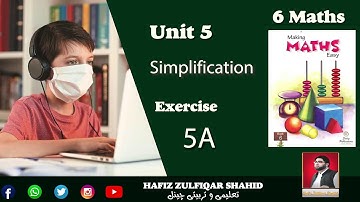 Grade 6 | MAKING MATHS EASY 6 | Unit 5   Exercise 5A SIMPLIFICATION