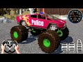 Juegos De Carros - Police Monster Trucks Impossible Driver#2 - Car Extreme Racing Car USA