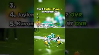 Fastest Players In Madden 26 #nfl #football #patrickmahomes #tombrady #joshallen #chiefs #patriots