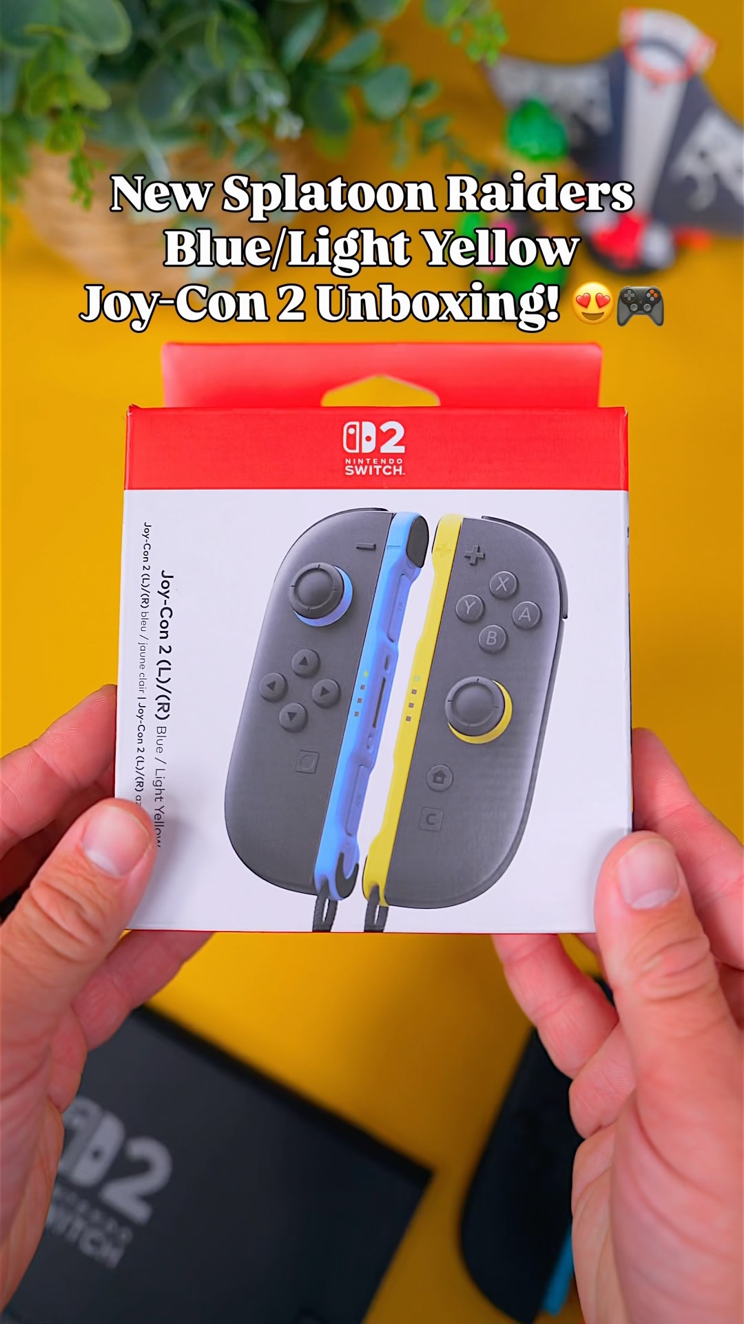 Splatoon Raiders Joy-Con 2 Blue/Light Yellow Unboxing! ​🎮 - YouTube
