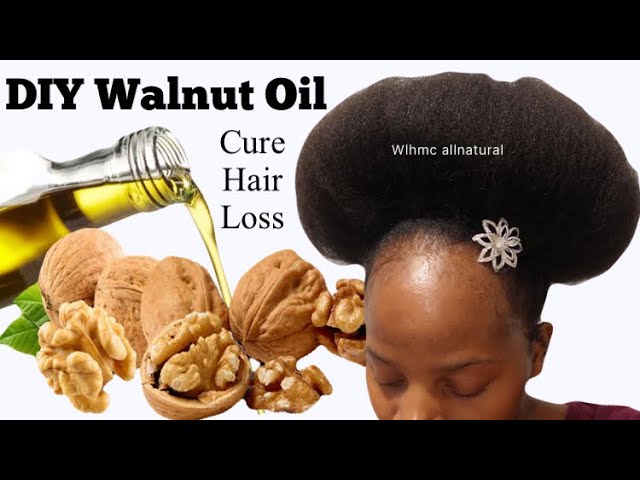 CURE HAIR LOSS! DIY Walnut Oil for hair growth! How to make walnut