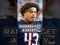 🚨Raiders Draft Safety Dalton Johnson After Tyree Wilson Trade! #nfl #raiders #shorts