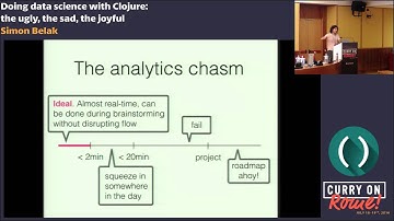 Simon Belak - Doing data science with Clojure: the ugly, the sad, the joyful - Curry On