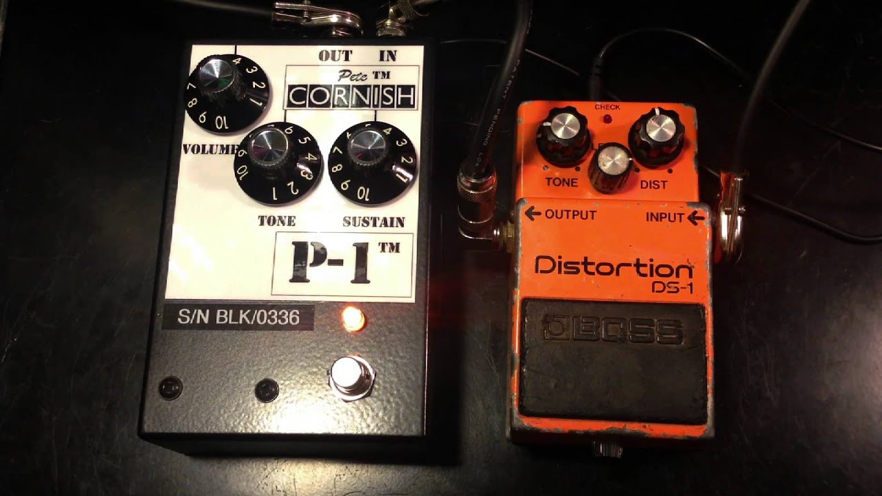 Pete Cornish P1 vs Vintage MIJ Boss DS1 - YouTube