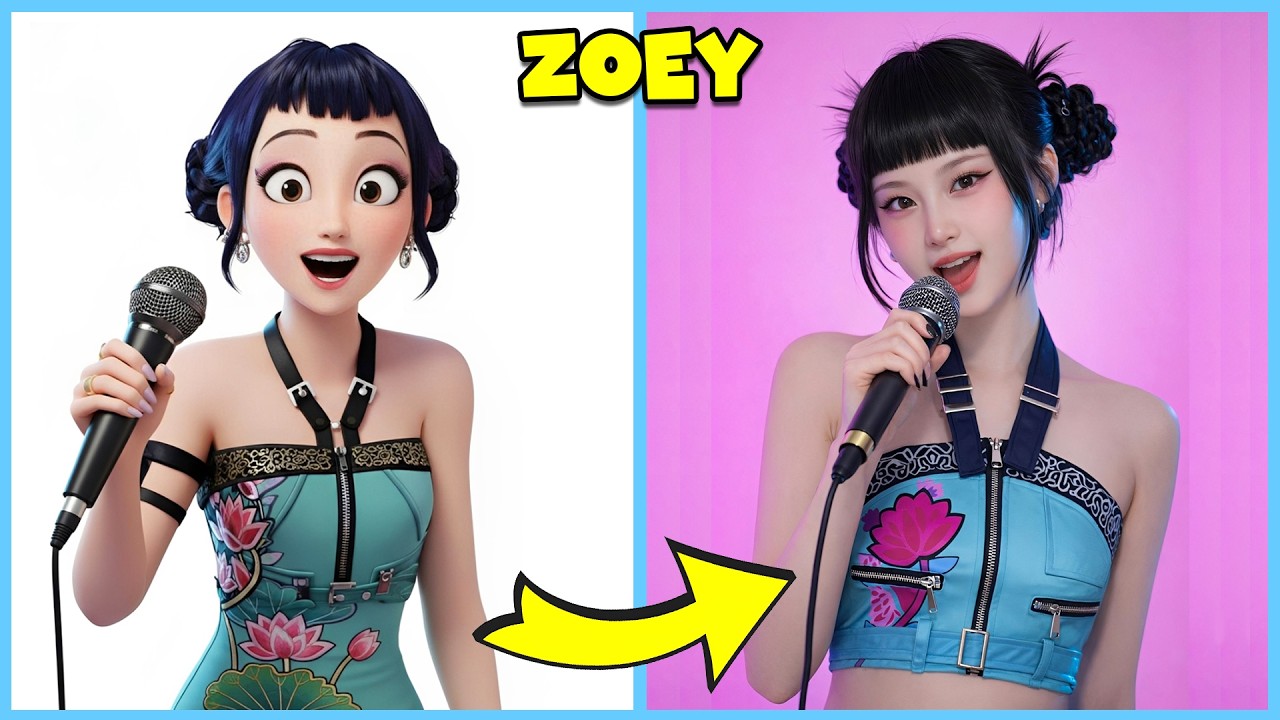 #2 K-POP Demon Hunters dans la vraie Version TIKTOK🎵🔥+ Devine qui CHANTE️🎤️😍 | Rumi, Jinu, Zoey