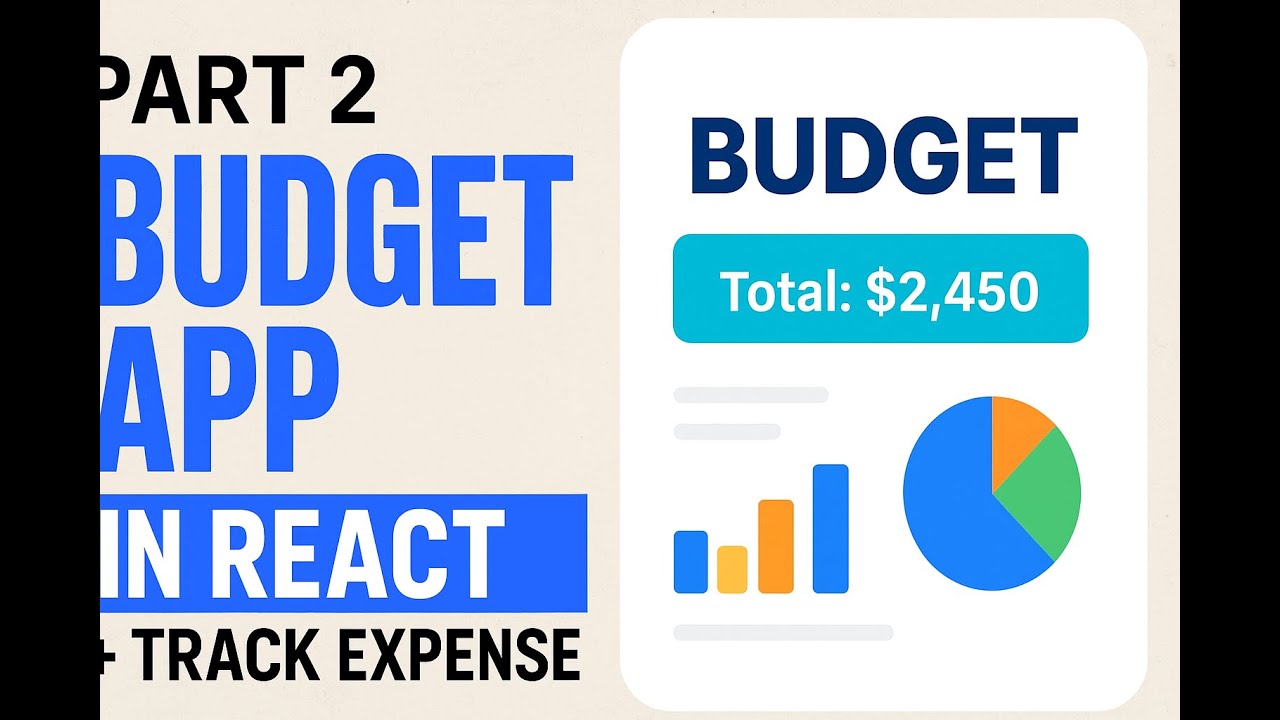 Build a React Budget App (Part 2) | Add Expenses, Local Storage ...