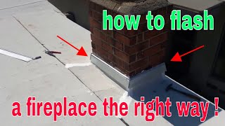 Roll Roofing:  CHIMNEY FLASHING  the right way !