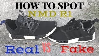 Adidas NMD R1 - HOW TO SPOT a FAKE vs 