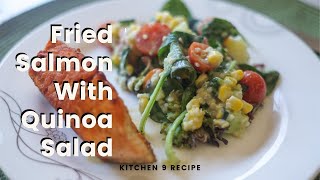 Fried Salmon With Quinoa Salad