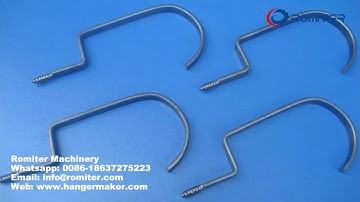 Flat Wire Hook Making Machine with Threading