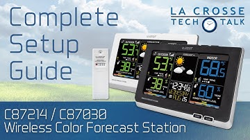 C87214 & C87030 Wireless Color Forecast Station Setup Guide