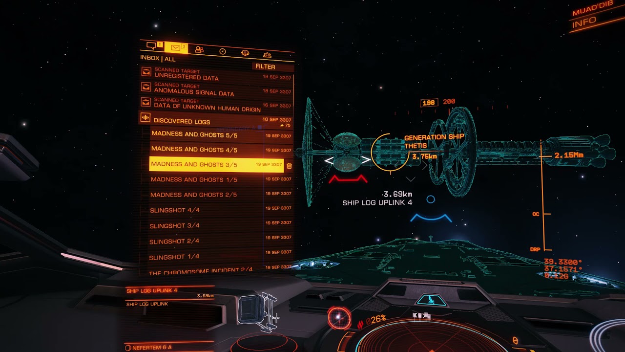 Elite Dangerous ED Generation Ship Thetis Madness and Ghosts YouTube