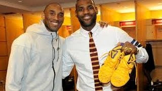 Kobe Bryant Gifts LeBron James his autographed game worn Nike Feb 11 2016