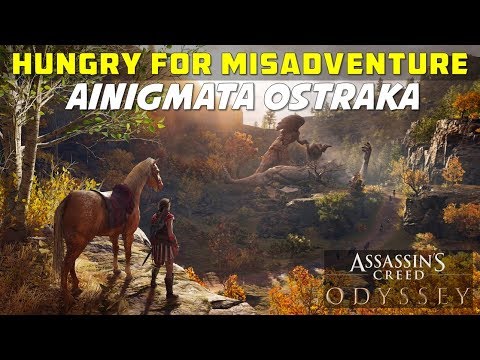 Видео: Assassin's Creed Odyssey - Приветствие Гелиоса, решения загадок Hungry For Misadventure и где найти Дом вождя Амфиполиса, Таблички древней крепости