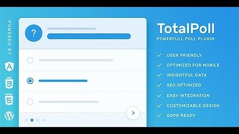 TotalPoll Pro - Responsive WordPress Poll Plugin