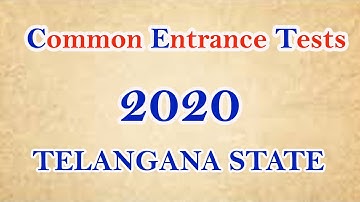 TS COMMON ENTRANCE TESTs II Exam dates II Various Exams