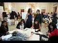 First Lady Michelle Obama Speaks at the Fashion Education Workshop