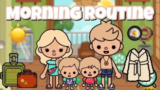 Family of 4 Vacation Morning Routine☀️ | Toca life world screenshot 5