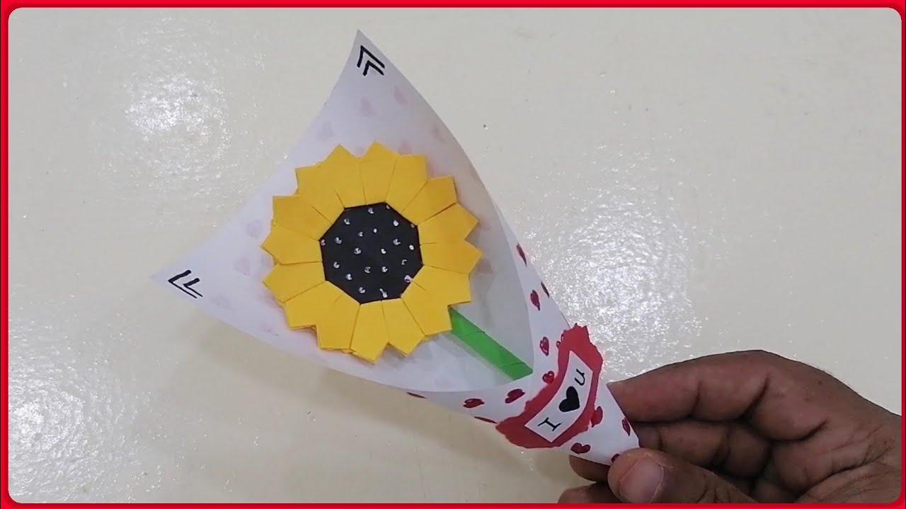 Как сделать простой букет из бумажных цветов | Букет из цветов