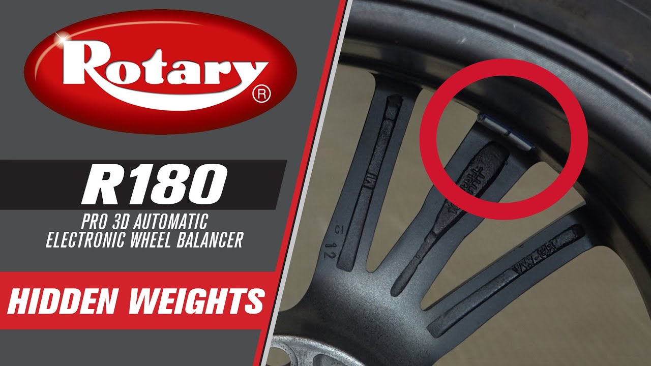 Rotary R180 Wheel Balancer: Hidden Weights