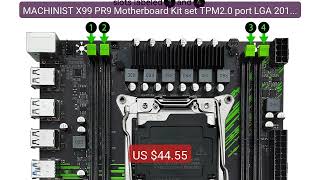 MACHINIST X99 PR9 Motherboard Kit set TPM2.0 port LGA 2011-... — Top Pick 2026 | Unbeatable Price!