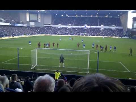 Kenny Miller penalty miss against Aberdeen at Ibrox stadium. Rangers - McGregor Weir Broadfoot Whittaker Bougherra McCulloch Davis Weiss Miller Fleck Naismith Aberdeen - Langfield McArdle Diamond Ifil Robertson Folly Hartley Aluko Jack Maguire Vernon Att: 44919