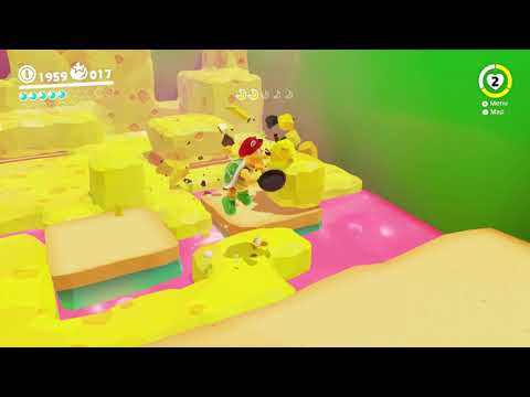 Video: Super Mario Odyssey - Mount Volbono, The Broodals Mengejar Cookin 'dan Under The Cheese Rocks