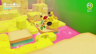 Super Mario Odyssey - Luncheon Kingdom Moon #43: Excavate n Search the Cheese Rocks | Moon Shards 🌙