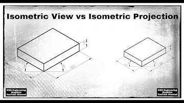 Isometric View versus Isometric Projection | Isometric Projections | Engineering Drawing