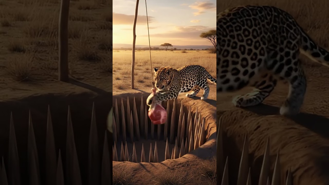 A Deadly Temptation! Can This Leopard Beat the Trap? 