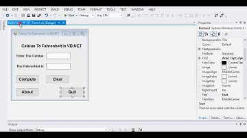Celsius To Fahrenheit in VB.NET