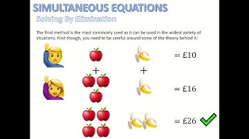 National 5 Maths-Solving Simultaneous Equations by Elimination