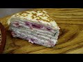 БЛИНный  торт на масленицу Отличная закуска Блинчики  Простой и вкусный рецепт блинчиков