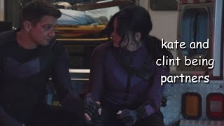 kate and clint being 