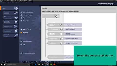 3RW55 programming in TIA portal