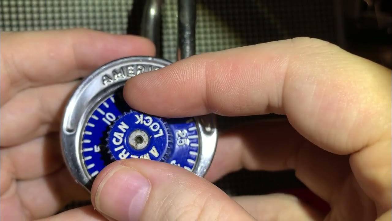 Decoding an American combination padlock by inspecting the gates inside