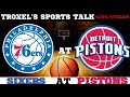 NBA Philidelphia 76ERS VS Detroit Pistons Game Audio/Scoreboard Only