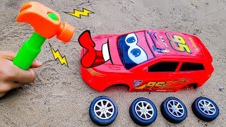 Lắp ráp xe ô tô đua Lightning Mcqueen - đồ chơi trẻ em BIBI TOYS