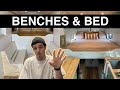 Building Benches and Slide Out Bed | Camper Van Conversation | Ford Transit DIY Van Build