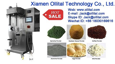 Lab spray dryer installation & experimental video