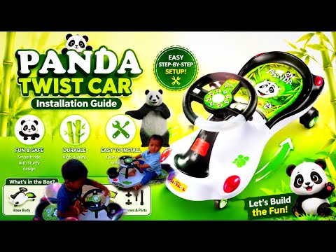 Panda twist car unboxing and installation step by step guide#play#children#gaming#playing#children 