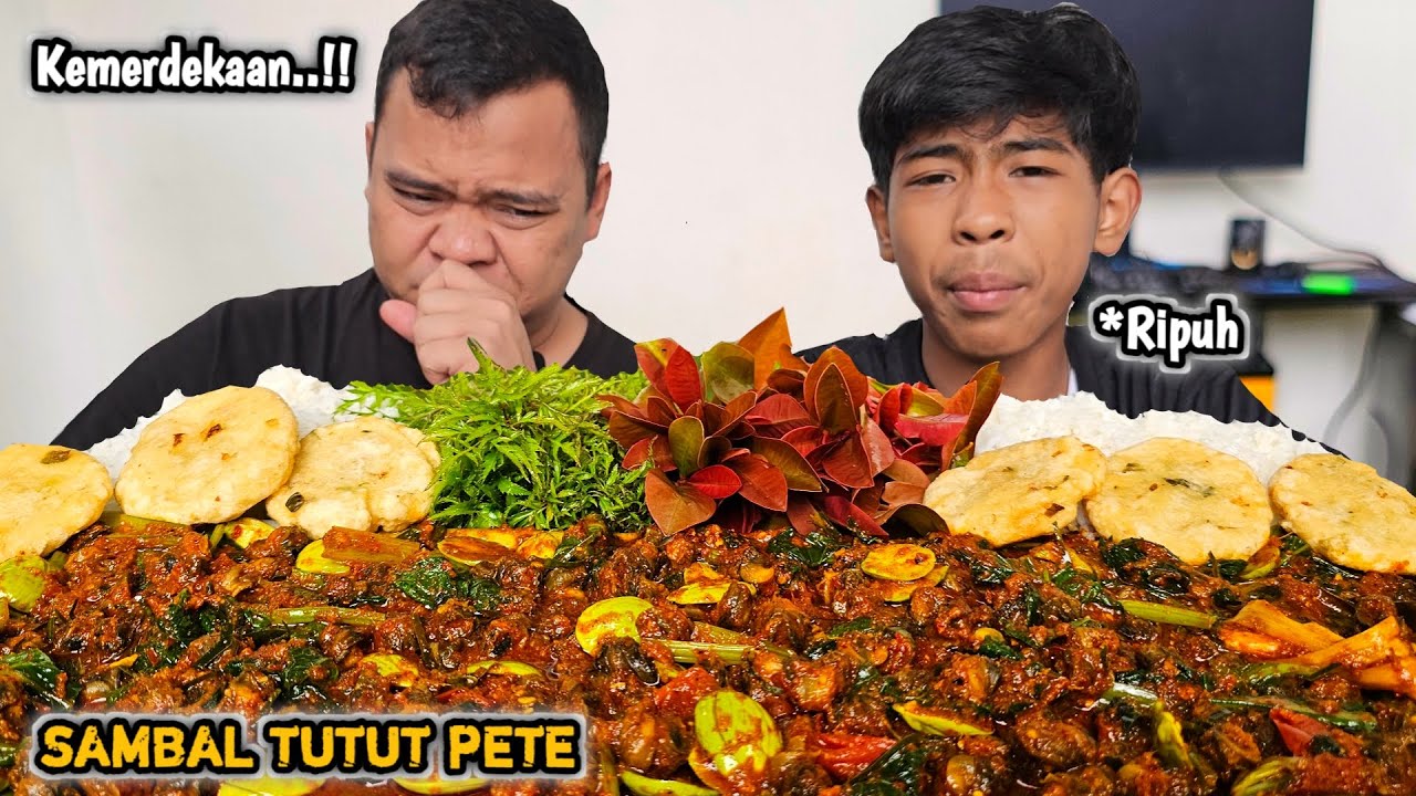 KAMERKAAN ! MEMASAK DAN MUKBANG SAMBAL TUTUT PETE + PERKEDEL BALITUNG + LALAPAN, Ripuh