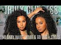 NEW "M" CAP WEAR & GO GLUELESS Curly Wig for BEGINNERS + 3 STYLES | PRECUT & PREPLUCKED| ISEE HAIR